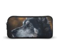 DWVTFSM Portrait of An Old Dog Pencil Case Pen Bag Large Capacity Cute Pencil Pouch Makeup Cosmetic Bag for Women Men