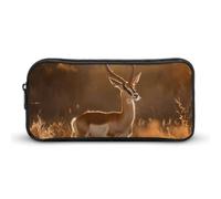 DWVTFSM Standing on The Prairie Pencil Case Pen Bag Large Capacity Cute Pencil Pouch Makeup Cosmetic Bag for Women Men