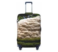 DWVTFSM Travel Luggage Cover Elastic Anti-Scratch Suitcase Protector Washable Travel Suitcase Cover Look At All That Rice Luggage Protector Fits 18-32 Inch Suitcase, Black, L