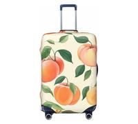 DWVTFSM Travel Luggage Cover Elastic Anti-Scratch Suitcase Protector Washable Travel Suitcase Cover Peach Luggage Protector Fits 18-32 Inch Suitcase, Black, L