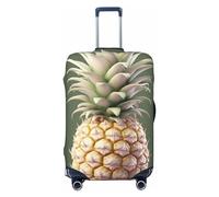 DWVTFSM Travel Luggage Cover Elastic Anti-Scratch Suitcase Protector Washable Travel Suitcase Cover Lovely Pineapple Luggage Protector Fits 18-32 Inch Suitcase, Black, XL