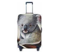 DWVTFSM Travel Luggage Cover Elastic Anti-Scratch Suitcase Protector Washable Travel Suitcase Cover Koala And Butterfly Luggage Protector Fits 18-32 Inch Suitcase, Black, M
