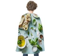 DWVTFSM Unisex Halloween Cloak Reversible Vampire Cape Lightweight Comfortable Halloween Witch Cape Cloak Olive Oil And Bread Cosplay Costumes for Women Men