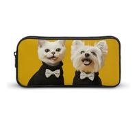 DWVTFSM Wearing A Black Sweater Pencil Case Pen Bag Large Capacity Cute Pencil Pouch Makeup Cosmetic Bag for Women Men