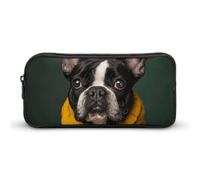 DWVTFSM Wearing Yellow Clothes Pencil Case Pen Bag Large Capacity Cute Pencil Pouch Makeup Cosmetic Bag for Women Men