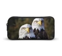 DWVTFSM White Head Eagle Pencil Case Pen Bag Large Capacity Cute Pencil Pouch Makeup Cosmetic Bag for Women Men
