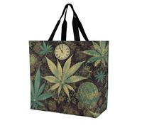 DWVTSLH A Puff In Time Weed Marijuana Crossbody Bag Women's Fashion Tote Bag Shoulder Tote Bag Versatile Travel Shoulder Bag Fitness Tote Bag for Fitness Trips Out