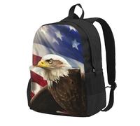 DWVTSLH American USA Flag Backpack for Men Women Gift Casual Daypack Lightweight Work Bag College Laptop Bag