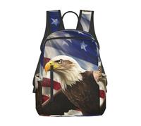 DWVTSLH American USA Flag Backpack Gift for Men Women Casual Daypack Lightweight Work Bag College Computer Bag