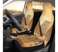 DWVTSLH Ancient Egypt Car Seat Covers 2 Pack Breathable Washable Front Car Seat Protector Non-Slip Car Seat Cushion Waterproof Automotive Seat Cover for Cars Trucks SUV Front Seat