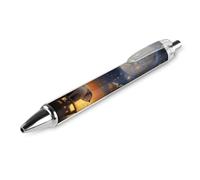 DWVTSLH Animal Elephant Owl Tree Moon Star Pens Ballpoint, 1 PCS 0.5mm Quick Dry Black Ink Pens, Smooth Writing Pens with Soft Grip, Retractable Gel Pen Office Supplies Custom Pens Personalized Gifts