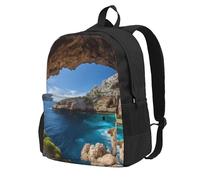 DWVTSLH Arch in Mallorca Spain Backpack for Men Women Gift Casual Daypack Lightweight Work Bag College Laptop Bag