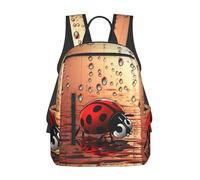 DWVTSLH Art Ladybug Tracks Backpack Gift for Men Women Casual Daypack Lightweight Work Bag College Computer Bag