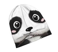 DWVTSLH Black and White Panda Beanie for Men Women Slouchy Skull Cap Soft Knit Caps Cool Beanies Sleep Cap Chemo Cap