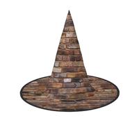 DWVTSLH Brick wall Halloween Witch Hat 2 PCS Witch Costume Accessories Wizard Hats for Halloween Party Supplies