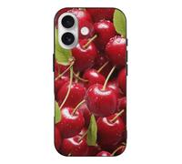 DWVTSLH Case for iPhone 17, Full Body Rugged Drop Proof Phone Cover | Red Cherries Phone Case for Women Men, Shockproof Protective Mobile Phone Case, Slim & Anti Yellowing