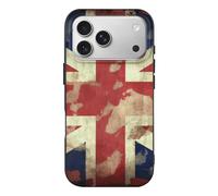 DWVTSLH Case for iPhone 17 Pro, Full Body Rugged Drop Proof Phone Cover | Vintage Union Jack British Flag Phone Case for Women Men, Shockproof Protective Mobile Phone Case, Slim & Anti Yellowing
