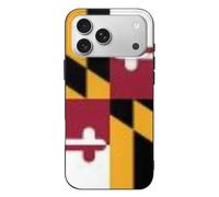 DWVTSLH Case for iPhone 17 Pro Max, Full Body Rugged Drop Proof Phone Cover | Flag of Maryland Phone Case for Women Men, Shockproof Protective Mobile Phone Case, Slim & Anti Yellowing