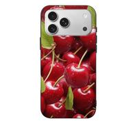 DWVTSLH Case for iPhone 17 Pro Max, Full Body Rugged Drop Proof Phone Cover | Red Cherries Phone Case for Women Men, Shockproof Protective Mobile Phone Case, Slim & Anti Yellowing