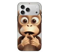 DWVTSLH Case for iPhone 17 Pro Max, Full Body Rugged Drop Proof Phone Cover | The Silent Monkey Phone Case for Women Men, Shockproof Protective Mobile Phone Case, Slim & Anti Yellowing