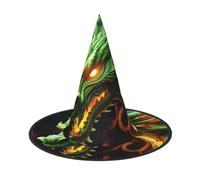 DWVTSLH Chinese Dragon Halloween Witch Hat 1 PC Witch Costume Accessories Wizard Hats for Halloween Party Supplies