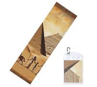 DWVTSLH Cooling Towel for Neck and Face, Ancient Egypt Ice Towel for Hot Weather, Soft Microfiber Chilly Towels with Waterproof Bag & Carabiner, Breathable Workout Towels 40"x12"