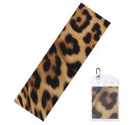 DWVTSLH Cooling Towel for Neck and Face, Rough Leopard Print Ice Towel for Hot Weather, Soft Microfiber Chilly Towels with Waterproof Bag & Carabiner, Breathable Workout Towels 40"x12"