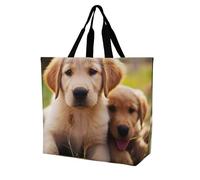 DWVTSLH Cute Golden Retriever Puppy Crossbody Bag Women's Fashion Tote Bag Shoulder Tote Bag Versatile Travel Shoulder Bag Fitness Tote Bag for Fitness Trips Out