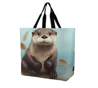 DWVTSLH Cute Otter Crossbody Bag Women's Fashion Tote Bag Shoulder Tote Bag Versatile Travel Shoulder Bag Fitness Tote Bag for Fitness Trips Out