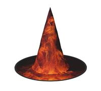 DWVTSLH Dancing Fire Halloween Witch Hat 2 PCS Witch Costume Accessories Wizard Hats for Halloween Party Supplies