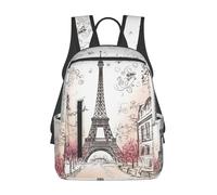 DWVTSLH French Paris Tour Eiffel Tower Backpack Gift for Men Women Casual Daypack Lightweight Work Bag College Computer Bag