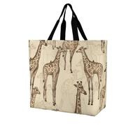 DWVTSLH Hand Drawn Giraffes Crossbody Bag Women's Fashion Tote Bag Shoulder Tote Bag Versatile Travel Shoulder Bag Fitness Tote Bag for Fitness Trips Out