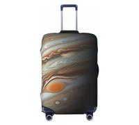 DWVTSLH Jupiter Landscape Luggage Covers for Suitcase Tsa Approved, Spandex Elastic Suitcase Cover Protector Washable Anti-Scratch Travel Baggage Cover Fit 18-32 Inch Luggage, Black, S
