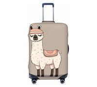 DWVTSLH No Drama Llama Luggage Covers for Suitcase Tsa Approved, Spandex Elastic Suitcase Cover Protector Washable Anti-Scratch Travel Baggage Cover Fit 18-32 Inch Luggage, Black, M