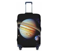 DWVTSLH Planet Jupiter Luggage Covers for Suitcase Tsa Approved, Spandex Elastic Suitcase Cover Protector Washable Anti-Scratch Travel Baggage Cover Fit 18-32 Inch Luggage, Black, S