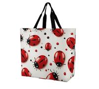 DWVTSLH Red Ladybug Crossbody Bag Women's Fashion Tote Bag Shoulder Tote Bag Versatile Travel Shoulder Bag Fitness Tote Bag for Fitness Trips Out