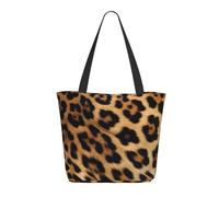 DWVTSLH Rough Leopard print Tote Bag for Women Large Shoulder Bag with Zipper Travel Handbag with Pockets Reusable Shopping Bag Aesthetic Beach Bags