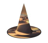 DWVTSLH Sahara Desert Halloween Witch Hat Witch Costume Accessories Wizard Hats for Halloween Party Supplies, Black, 3 PCS