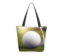 DWVTSLH Sport Golf Ball Tote Bag for Women Large Shoulder Bag with Zipper Travel Handbag with Pockets Reusable Shopping Bag Casual Aesthetic Beach Bags