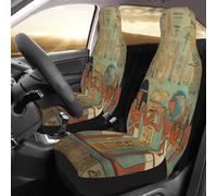 DWVTSLH Women in Ancient Egypt Car Seat Covers 2 Pack Breathable Washable Front Car Seat Protector Non-Slip Car Seat Cushion Waterproof Automotive Seat Cover for Cars Trucks SUV Front Seat
