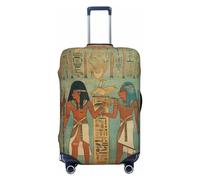 DWVTSLH Women in ancient egypt Luggage Covers for Suitcase Tsa Approved, Spandex Elastic Suitcase Cover Protector Washable Anti-Scratch Travel Baggage Cover Fit 18-32 Inch Luggage, Black, S