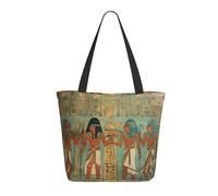 DWVTSLH Women in ancient egypt Tote Bag for Women Large Shoulder Bag with Zipper Travel Handbag with Pockets Reusable Shopping Bag Casual Aesthetic Beach Bags