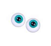 dwxnauixl 2X Haunting Doll Eyes Wiggle Eyes for Halloween Props Sculpture Doll, Green, Diameter 6mm