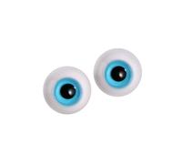dwxnauixl 2X Haunting Doll Eyes Wiggle Eyes for Halloween Props Sculpture Doll, Light Blue, Diameter 6mm