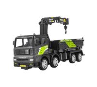 dwxnauixl Alloy Engineering Vehicle Toy for Black, Green Crane Dumper