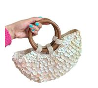 dwxnauixl Bag, ladies wooden structure, large capacity, multi-layer scale fashionable versatile, suitable outing, shopping as a