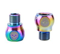 dwxnauixl Bike Bicycle Fixie Pedal Extender Adapters Durable and Effective Extension Screws Road Folding, Rianbow