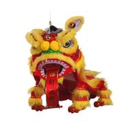 dwxnauixl Charming String Puppet Lion Toy Vibrant Decorative for New Year Gatherings is for Creating Festive Ambiance in Various Settings Made Plush and Cloth