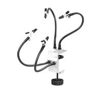 dwxnauixl Enhanced Third Hand Soldering Tool PCB Holder with Clamp and Robust Four Arm Support Prevent Slipping. 2.4pcs Adjustable Flexible Universal Arms 2