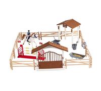 dwxnauixl Imaginative Horseman Playset Designed For Hands-On Learning While Nurturing Love For Equestrian Life Horse Stable Figurine Playset Contains Variety Of, Men Horseman